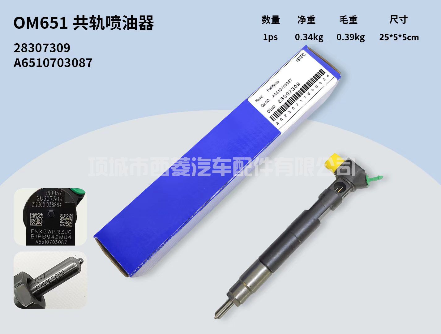 A6510703087 28307309共轨喷油器 适用于德尔福奔驰2.2 CDI喷油嘴